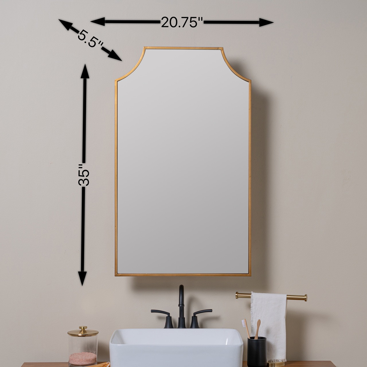 Jazmine Medicine Cabinet - Surface or Recess Mount