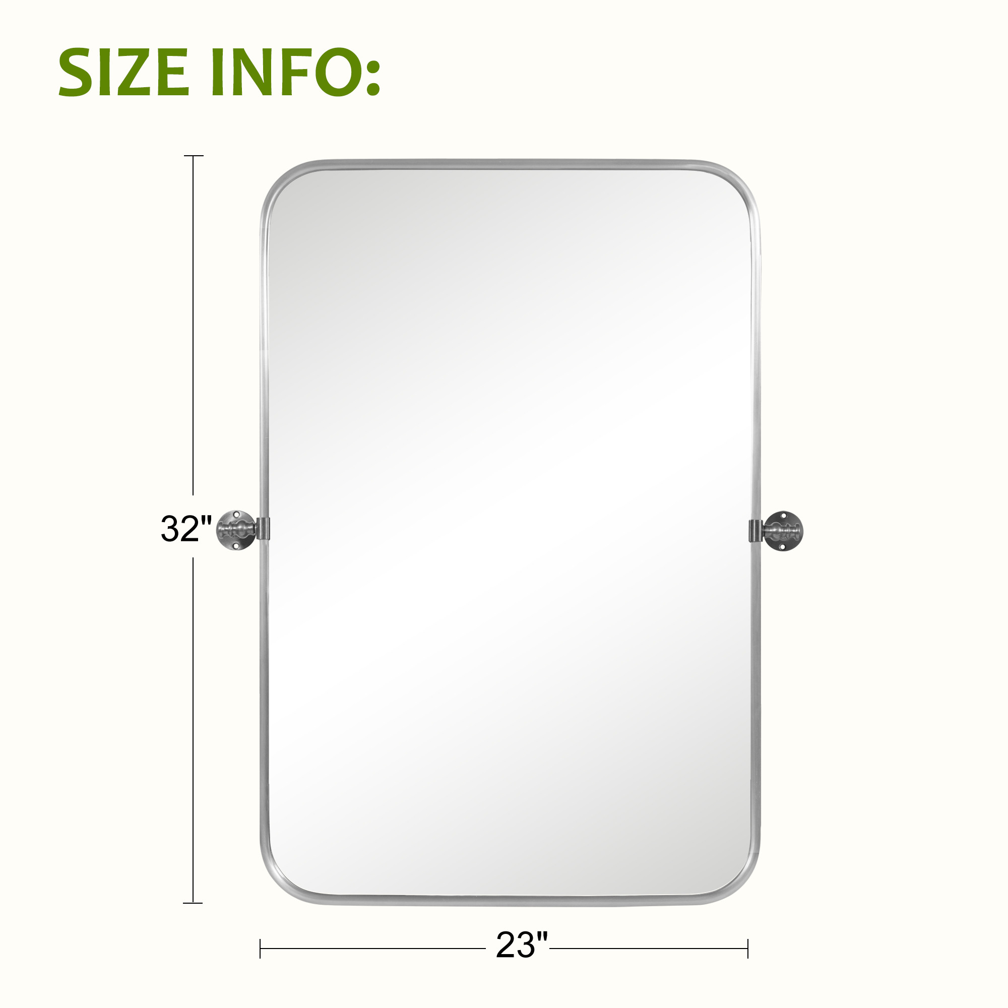 Regal Vanity Mirror - Black/Silver