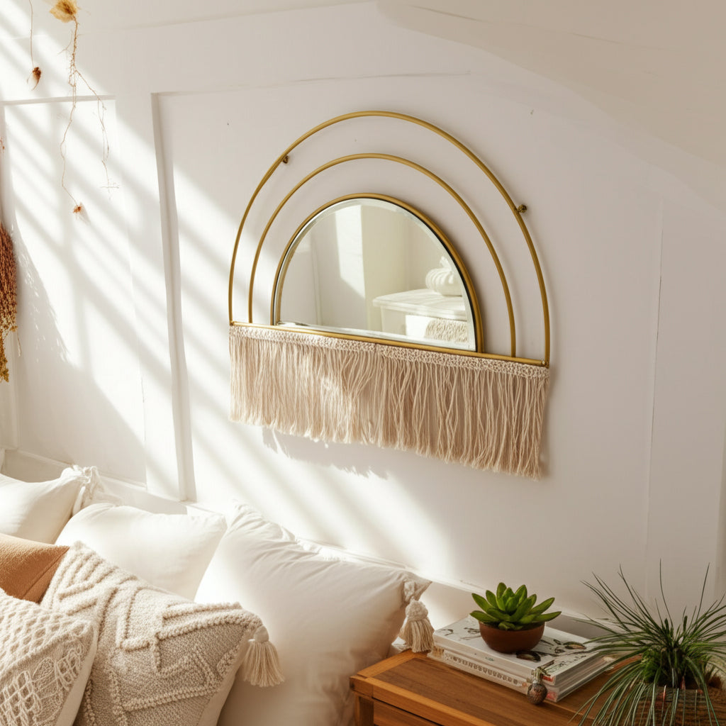 5 Trending Boho Mirror Styles for 2025 (Rattan, Arch, Sunburst, More)
