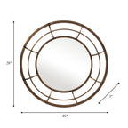 Round Gold Metal Frame