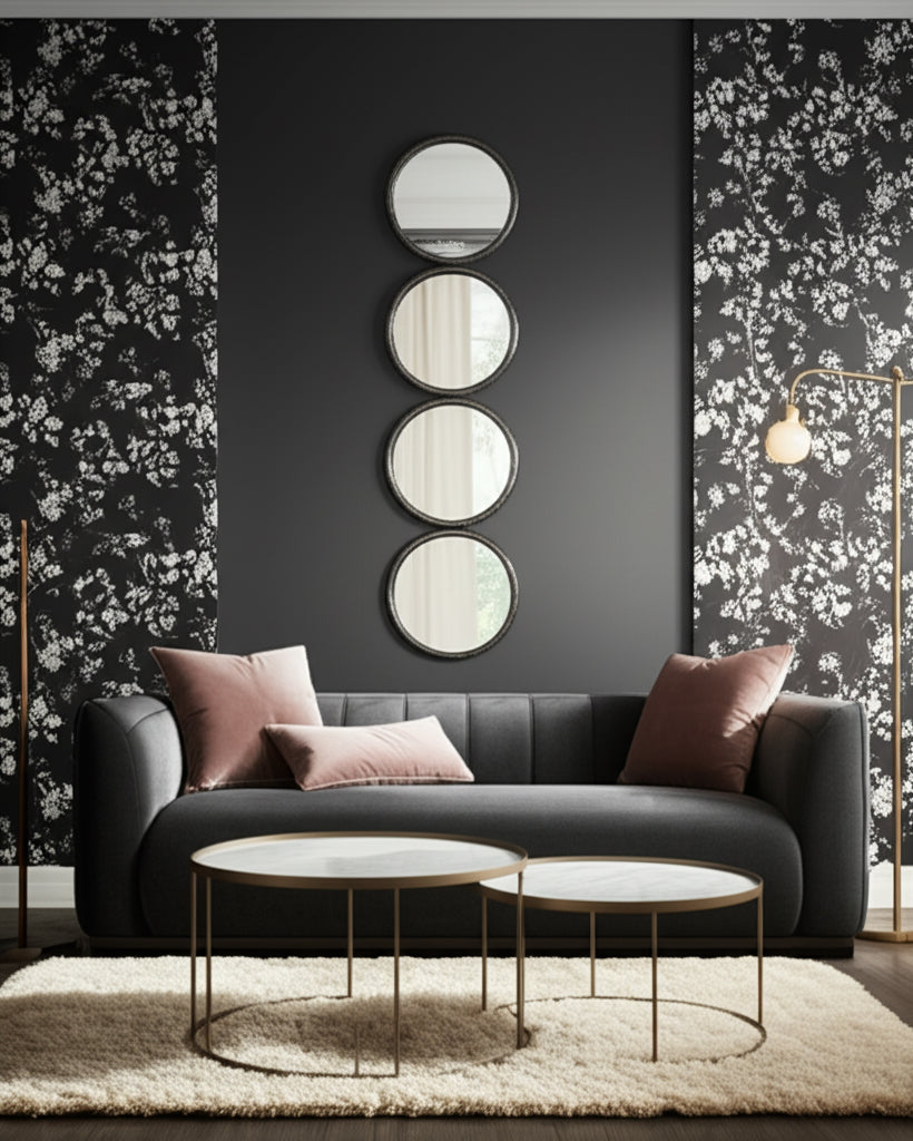 4 Circles Statement Wall Mirror
