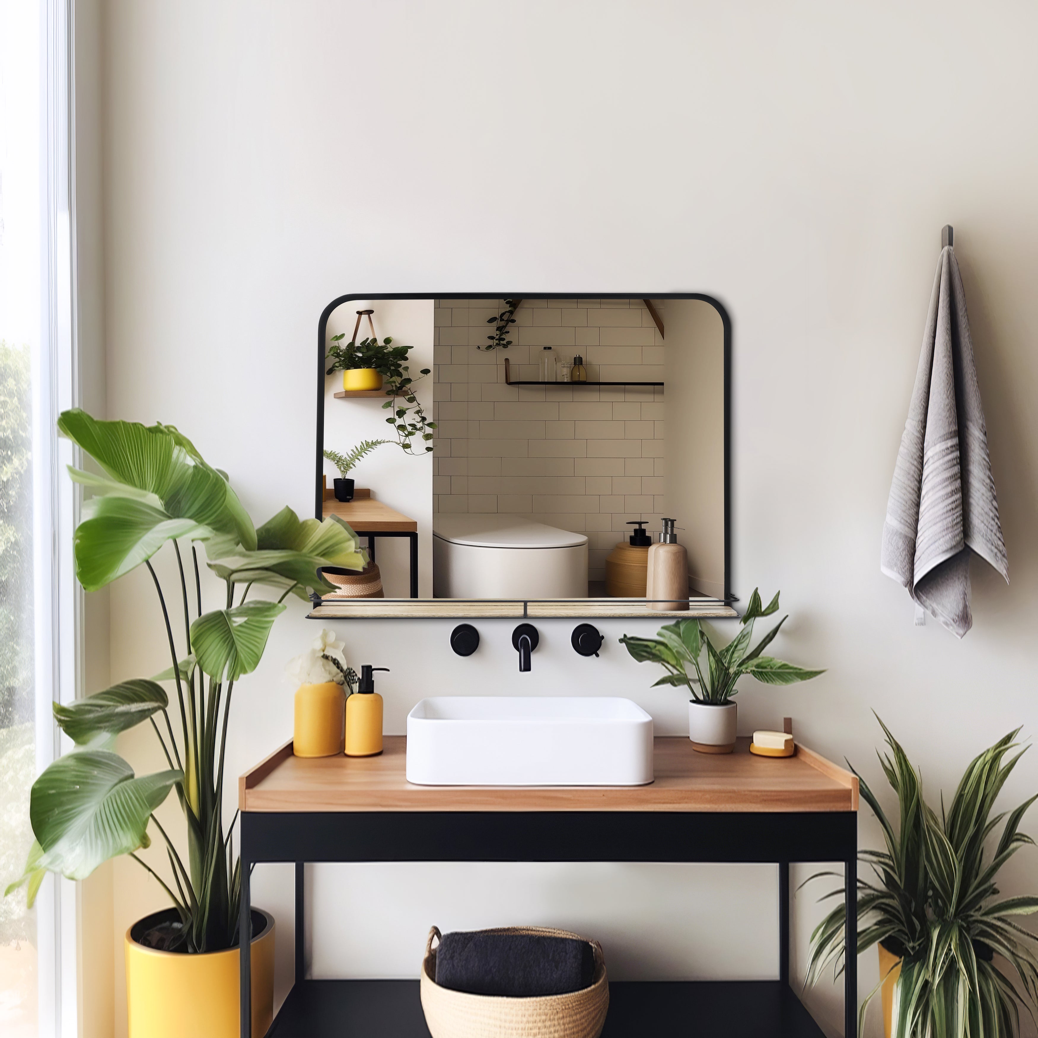 Denver Metal Folding Wall Shelf