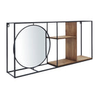 Denver Wall Shelf With Circle Mirror