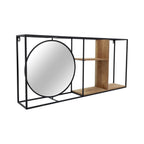 Denver Wall Shelf With Circle Mirror