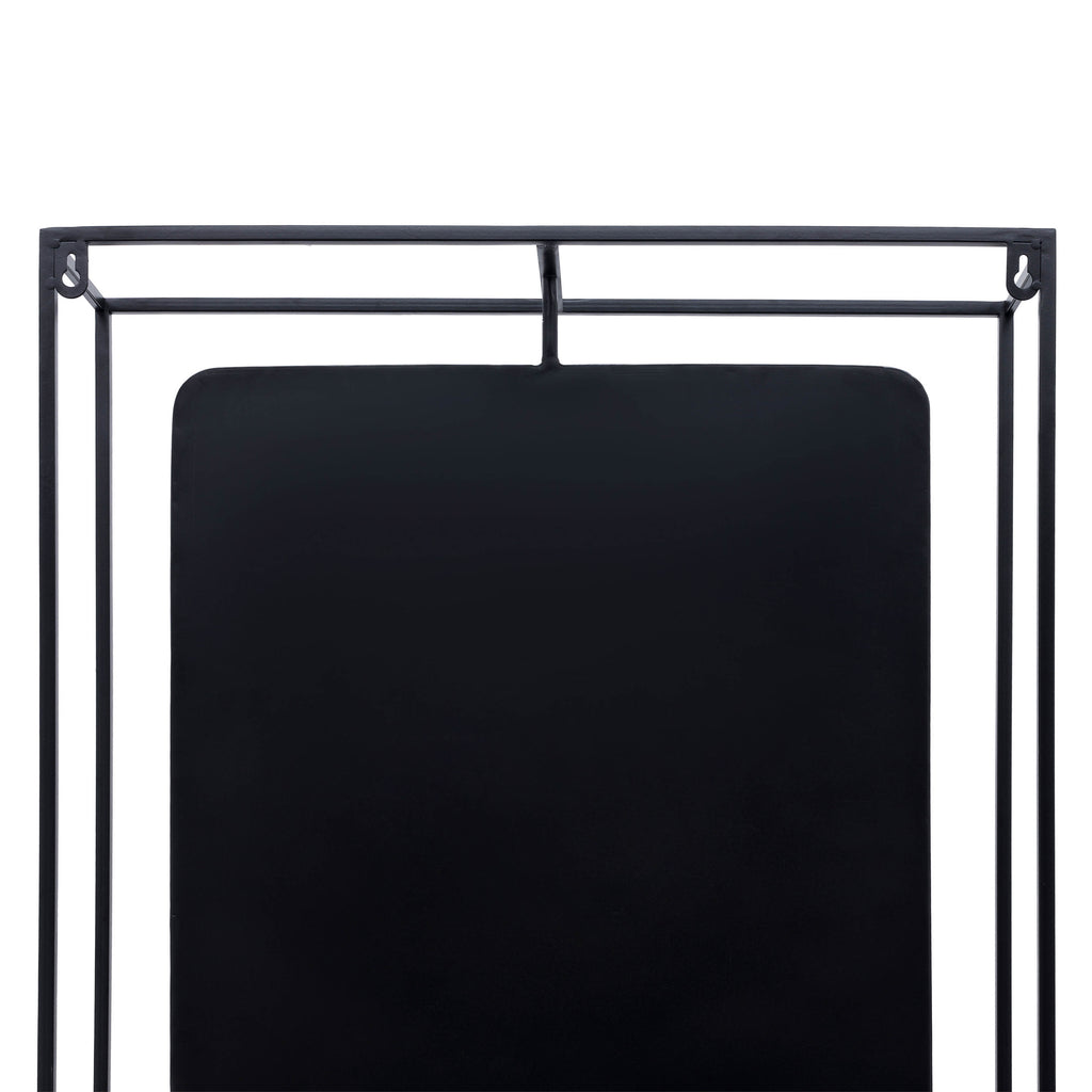 Denver Wood Wall Shelf With Mirror