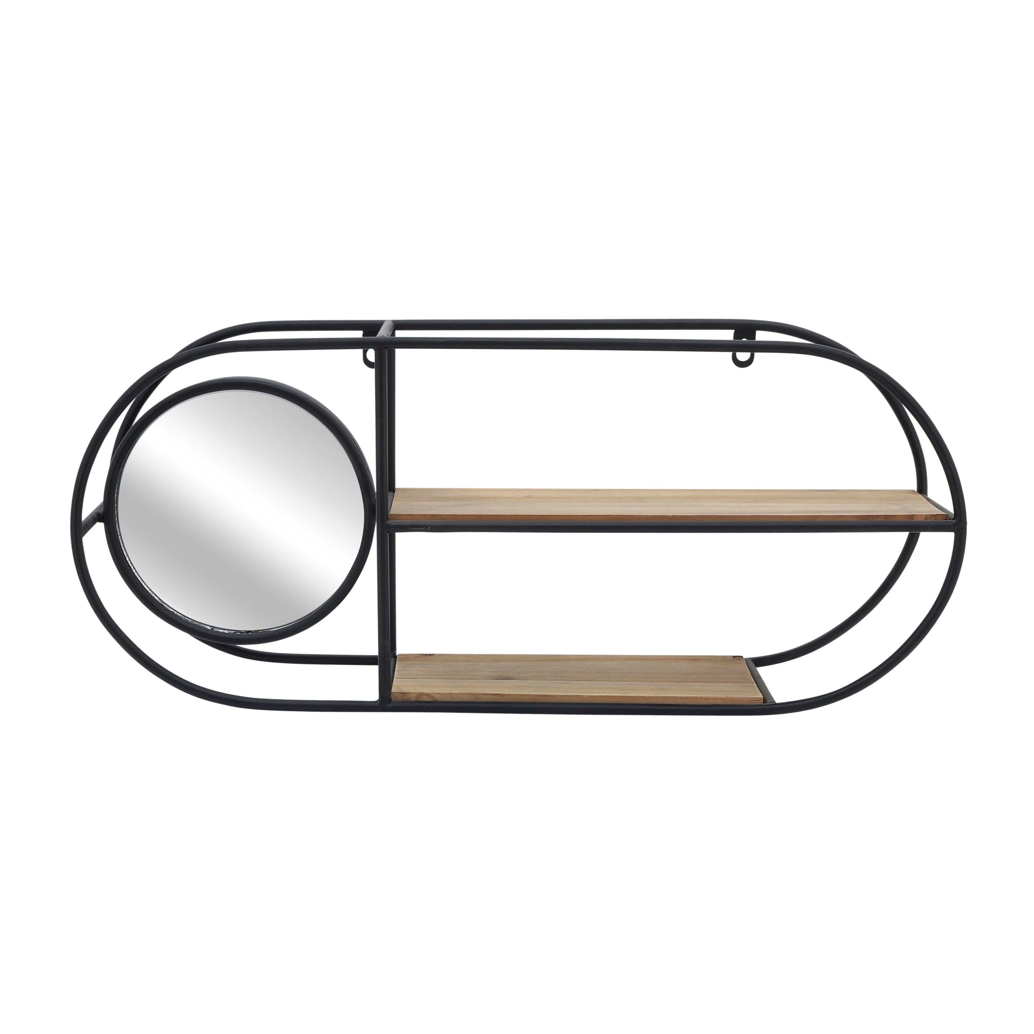 Denver Oval Wall Shelf Mirror