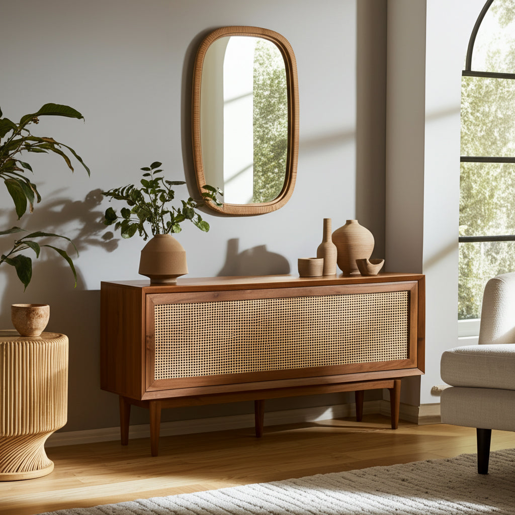 Bamboo Rectangular Mirror