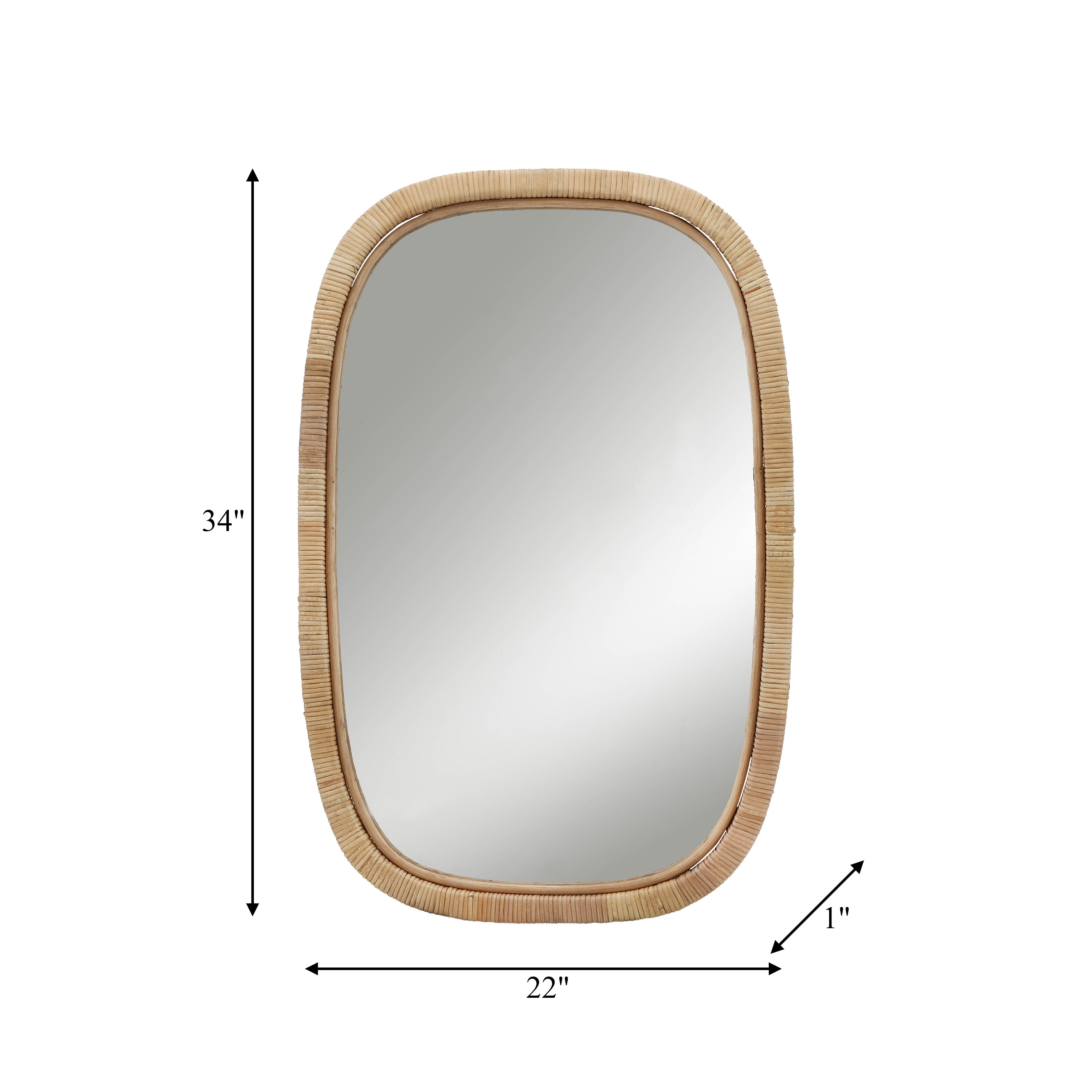 Bamboo Rectangular Mirror