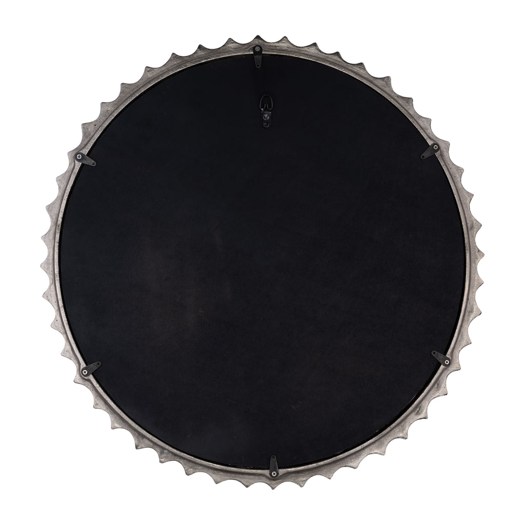 Round Texture Brushed Ring Wall Mirror