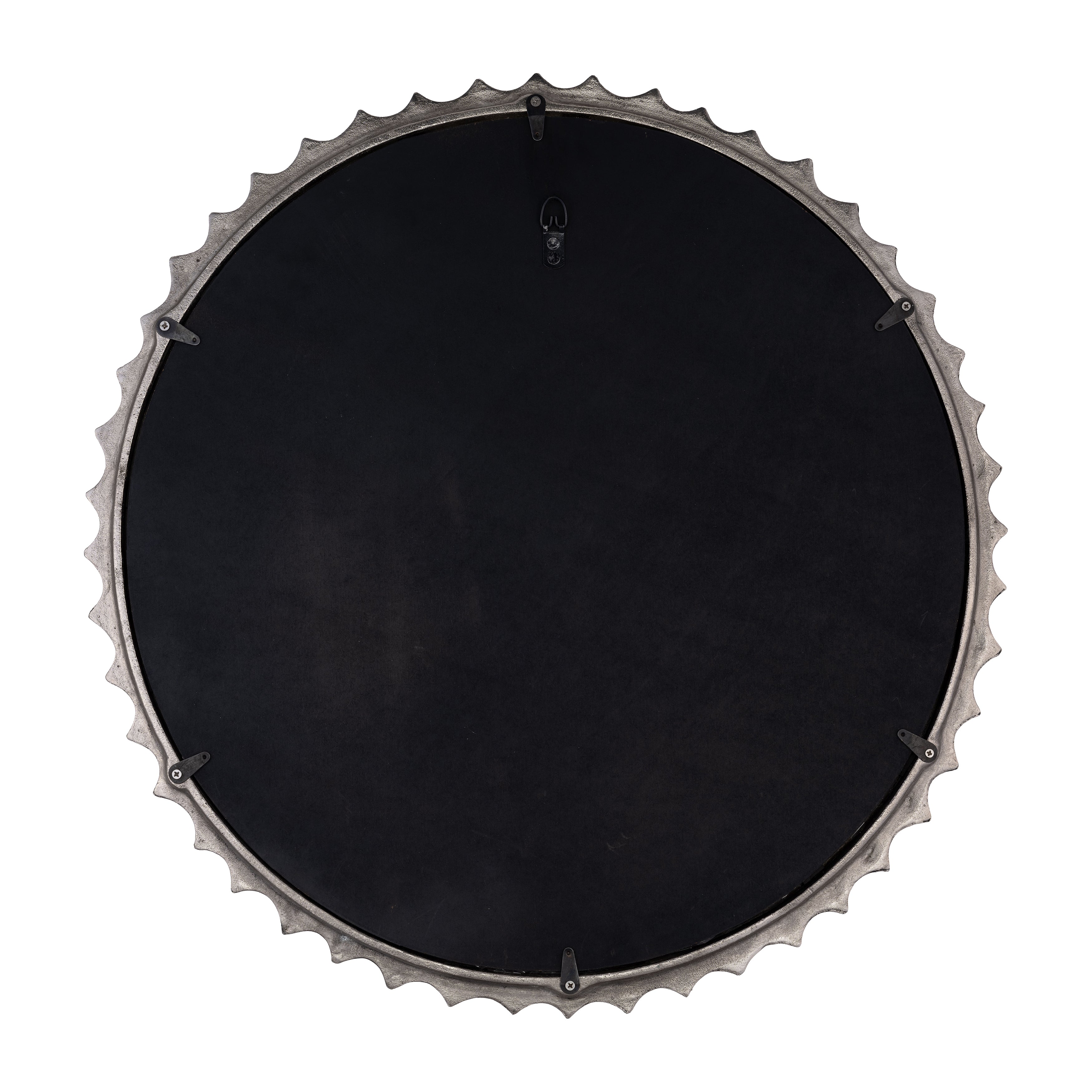 Round Texture Brushed Ring Wall Mirror