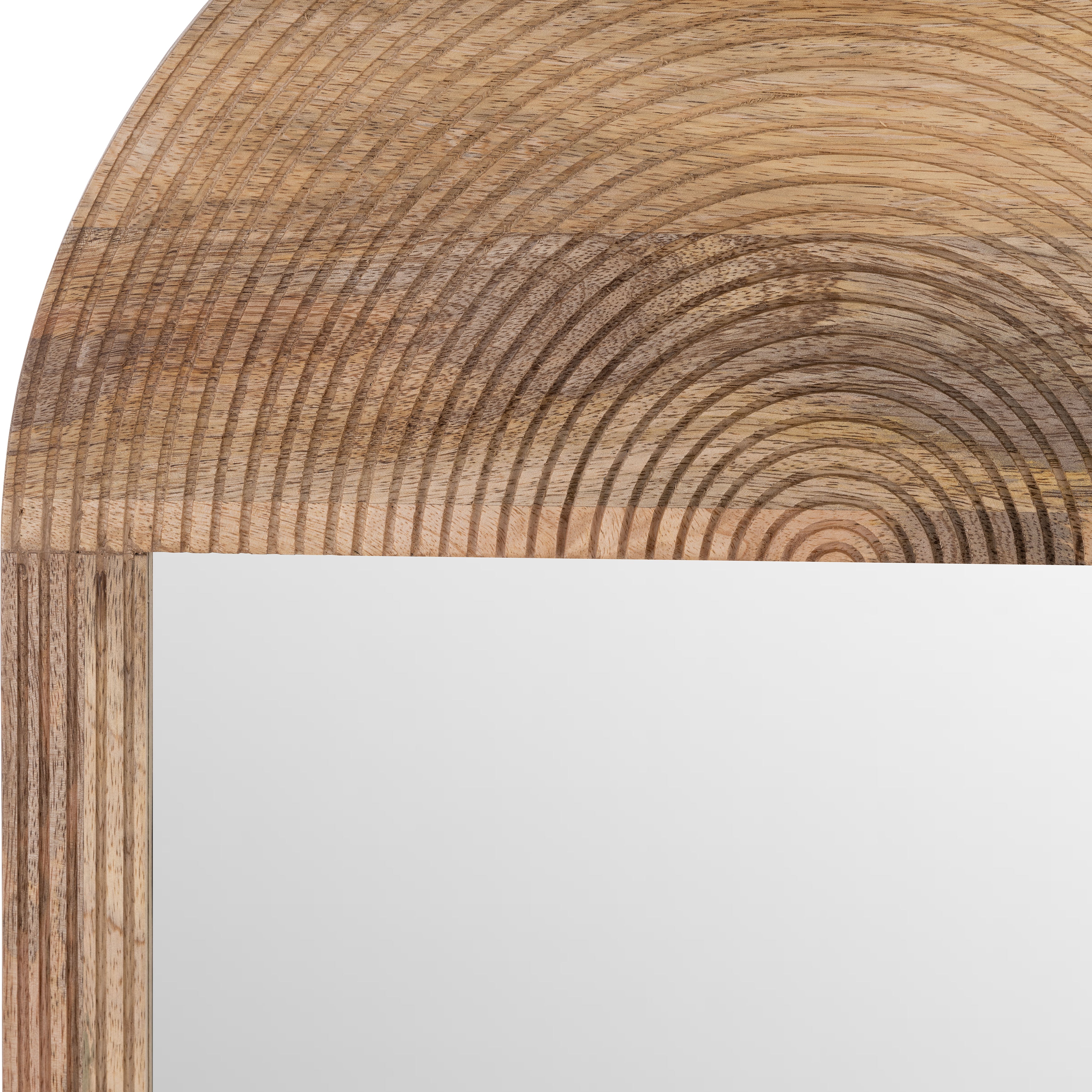 Sao Oval Wood Wall Mirror