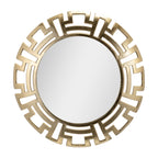 Tribal Round Metal Wall Mirror