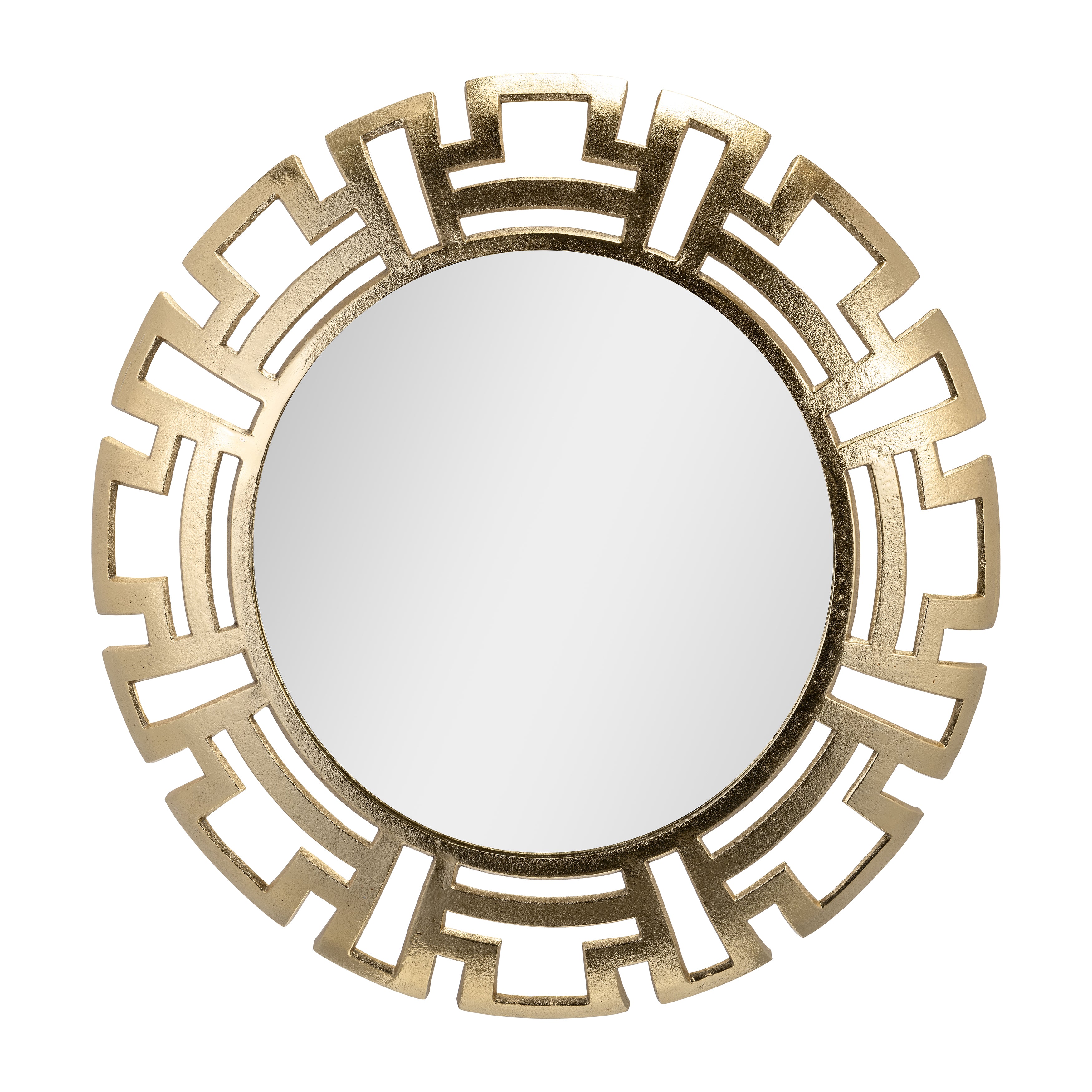 Tribal Round Metal Wall Mirror