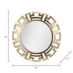 Tribal Round Metal Wall Mirror