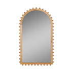 Arched Wood Beaded Wall Mirror