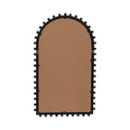 Arched Wood Beaded Wall Mirror