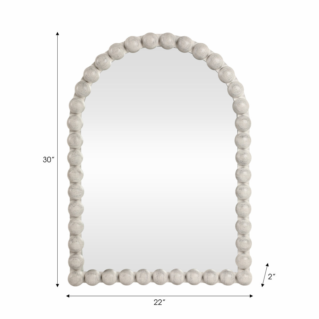 White Knobby Arch Wall