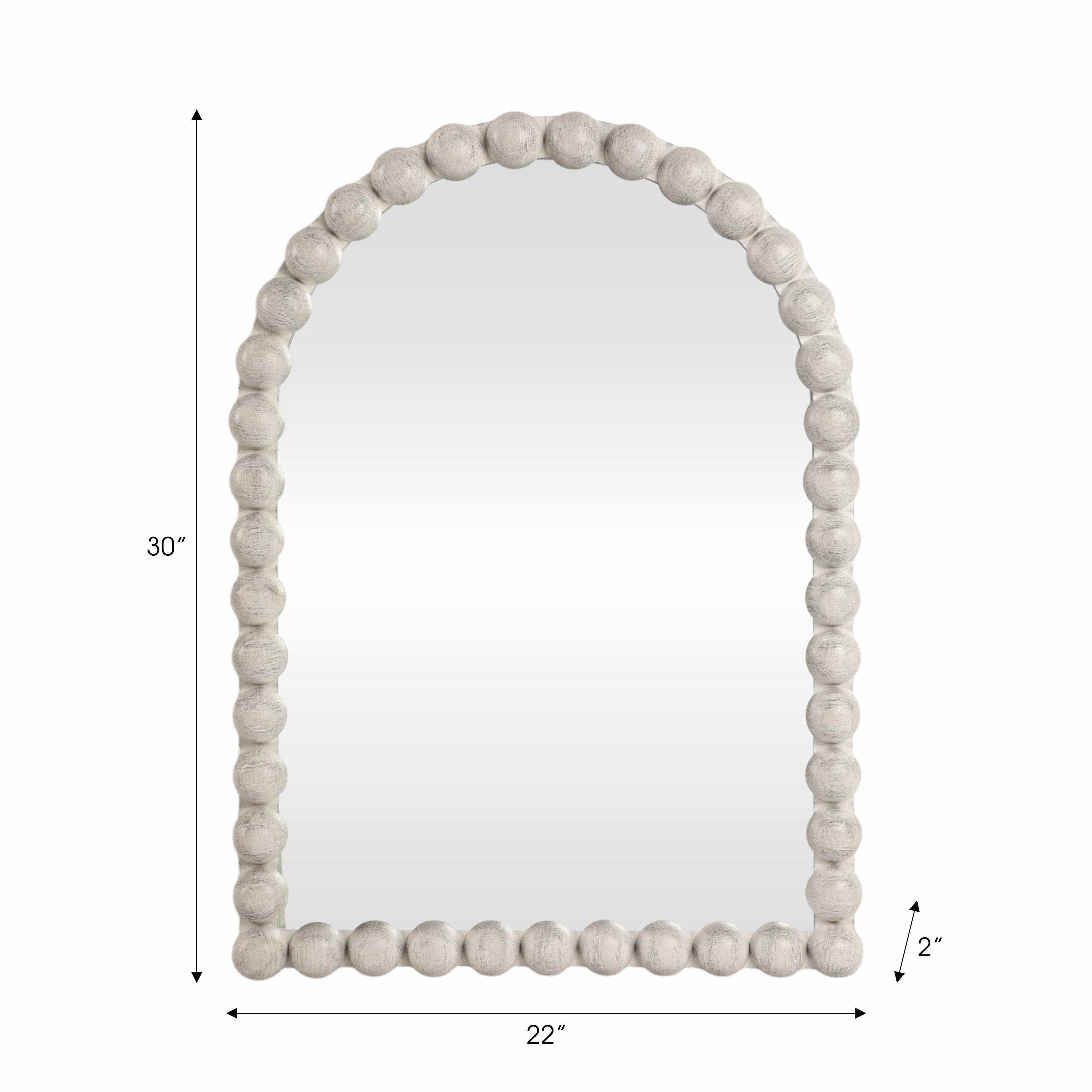 White Knobby Arch Wall