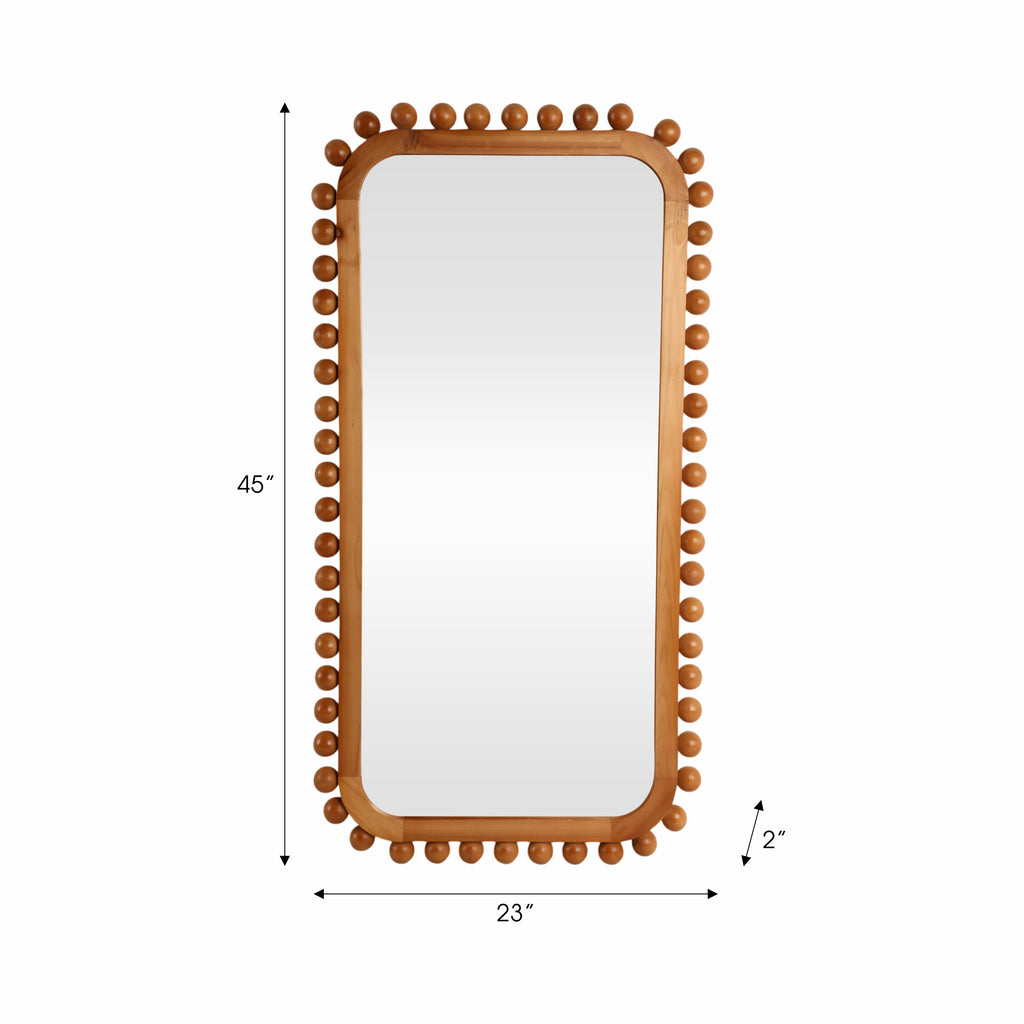 Knobby Rectangular Wall Mirror