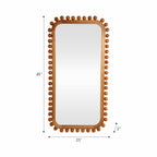 Knobby Rectangular Wall Mirror