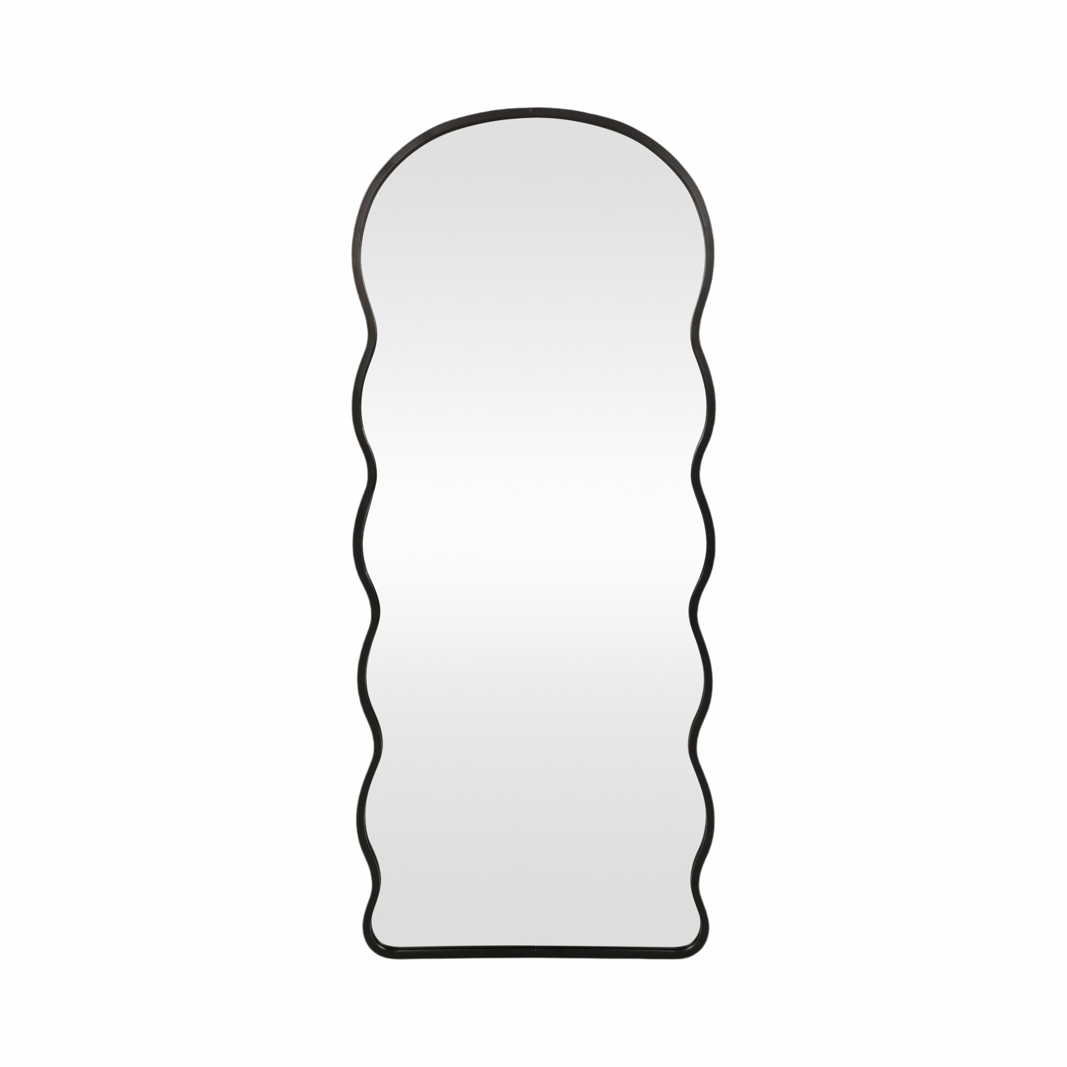 Curvy Edged Whimsical Full-Length Mirror
