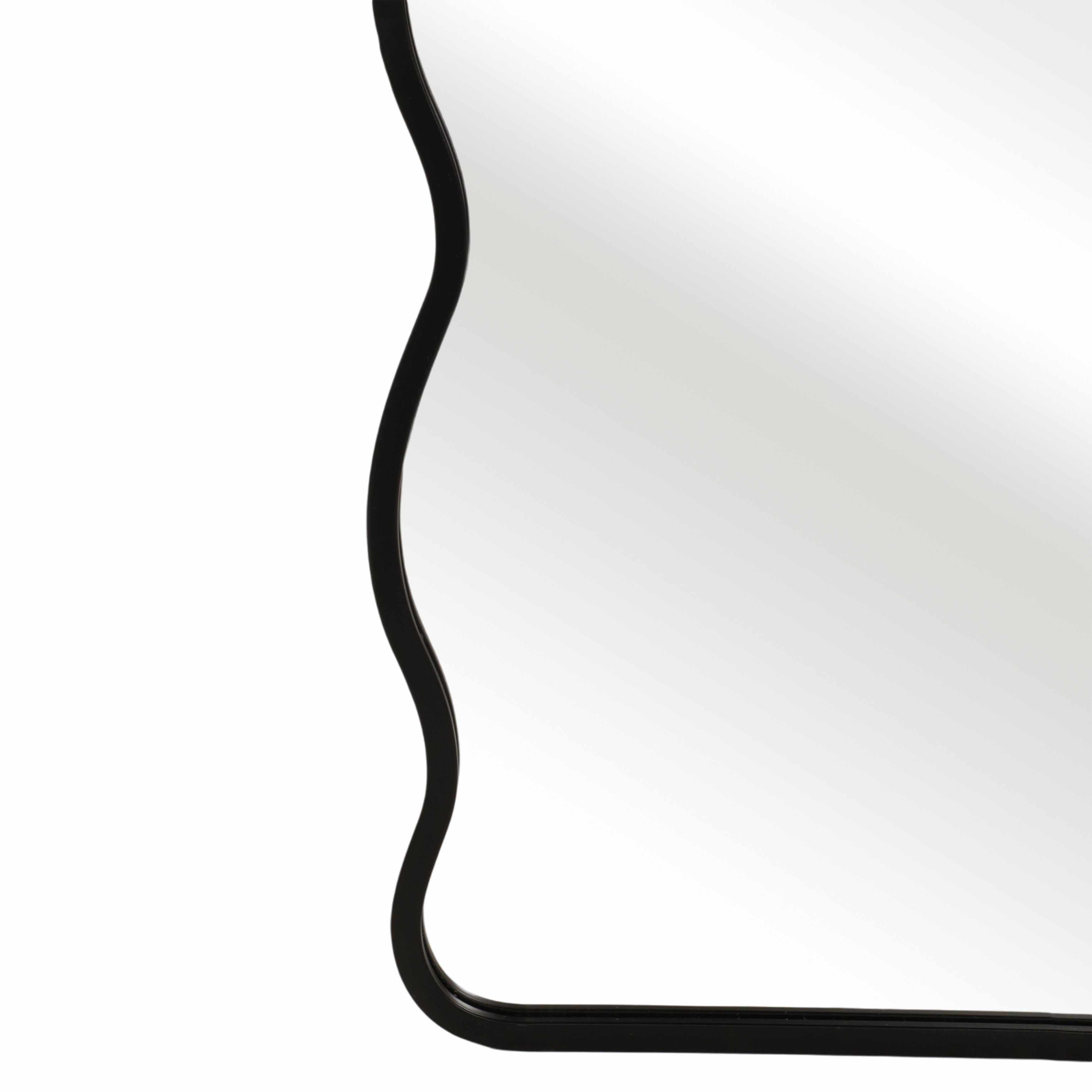 Curvy Edged Whimsical Full-Length Mirror