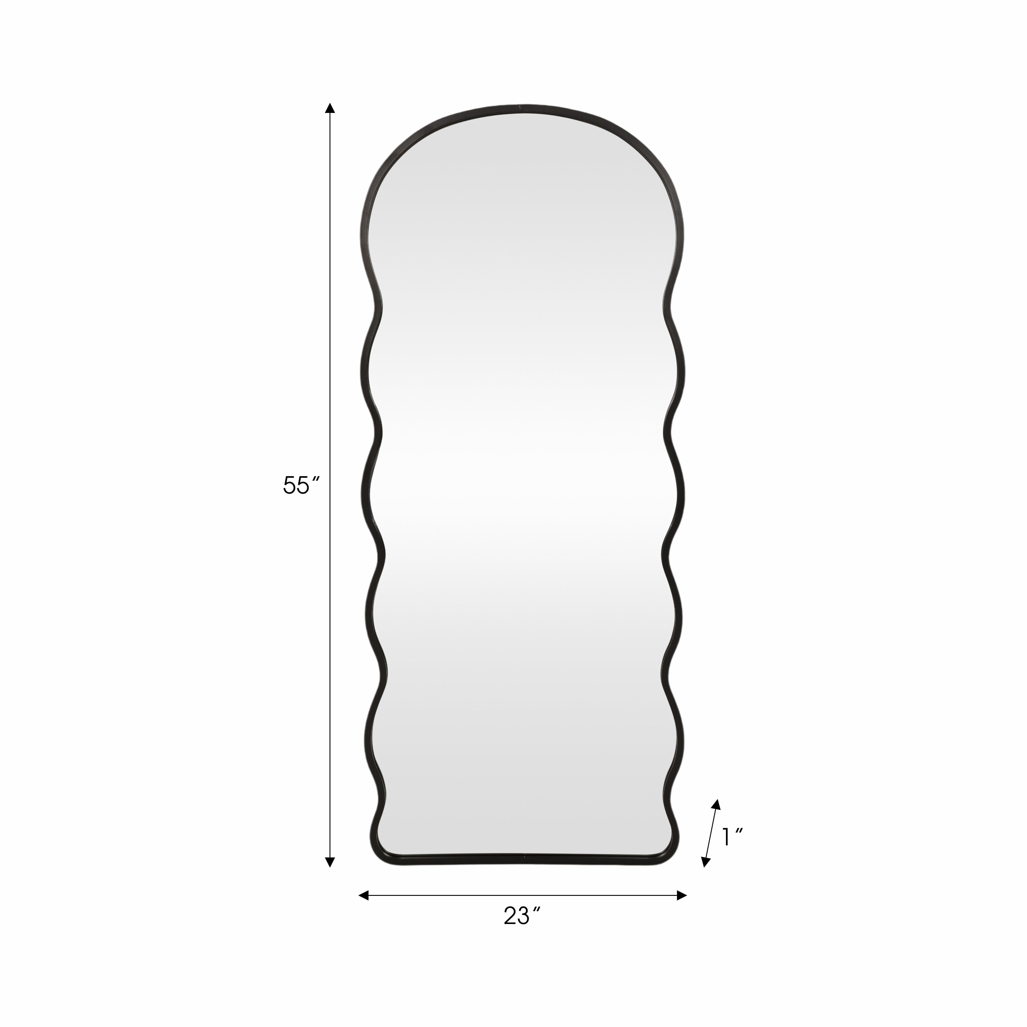 Curvy Edged Whimsical Full-Length Mirror