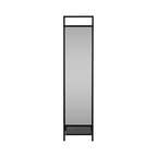 Denver 63" Standing Mirror W/ Hooks, Black