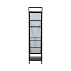 Denver 63" Standing Mirror W/ Hooks, Black