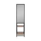 Denver Standing Mirror W/ Wood Shelves