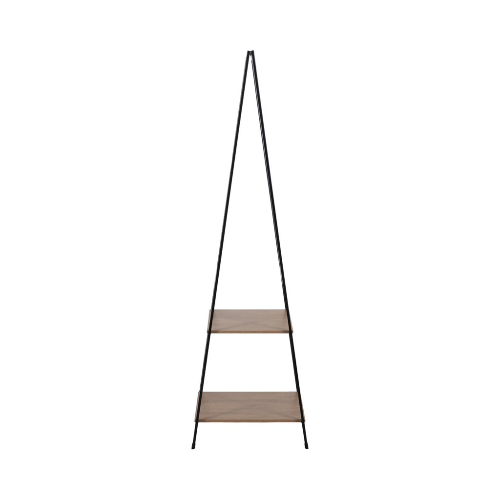 Denver Standing Mirror W/ Wood Shelves