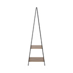 Denver Standing Mirror W/ Wood Shelves