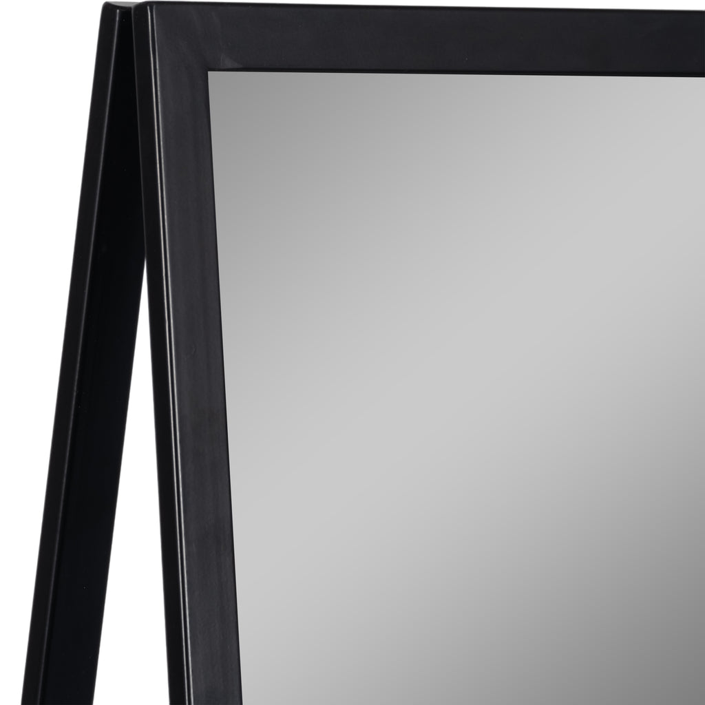 Denver Standing Mirror W/ Wood Shelves