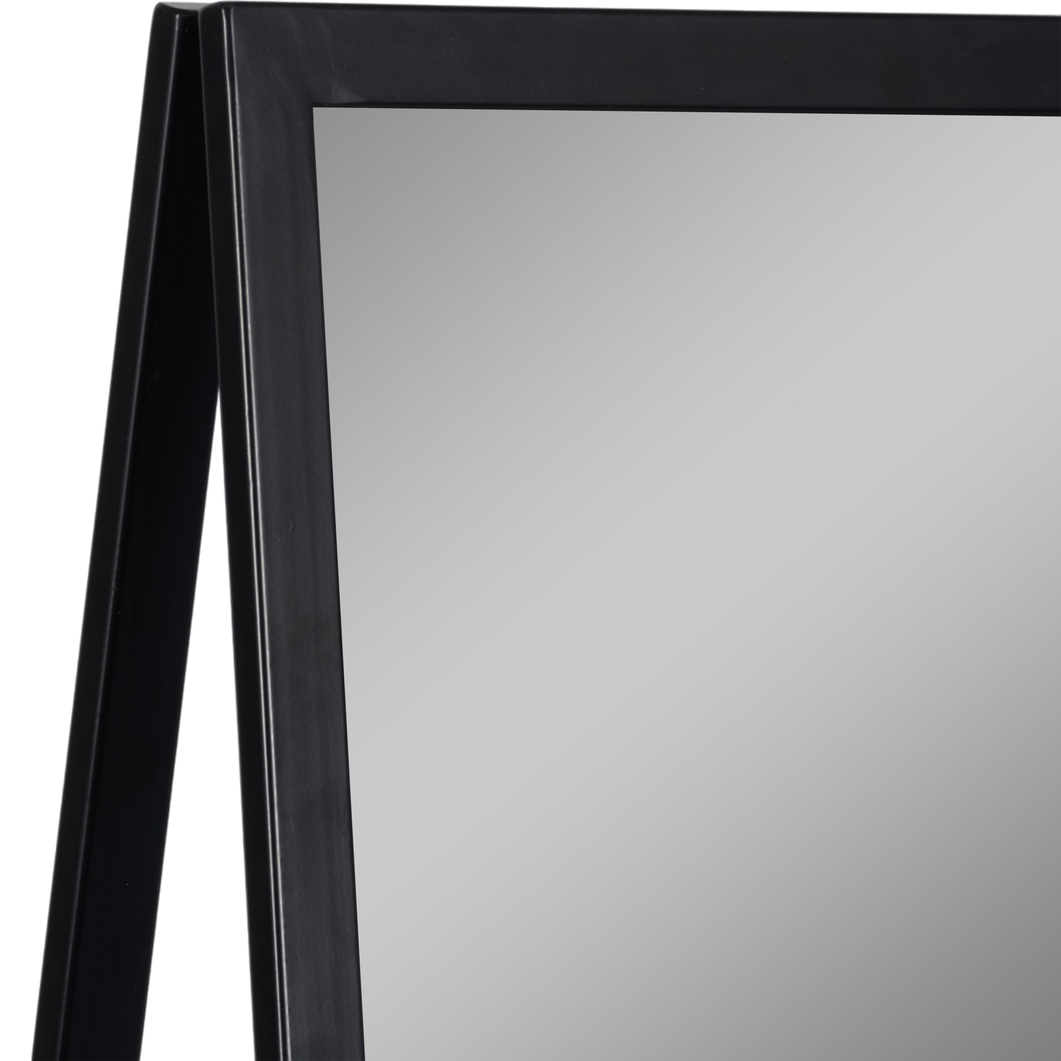 Denver Standing Mirror W/ Wood Shelves