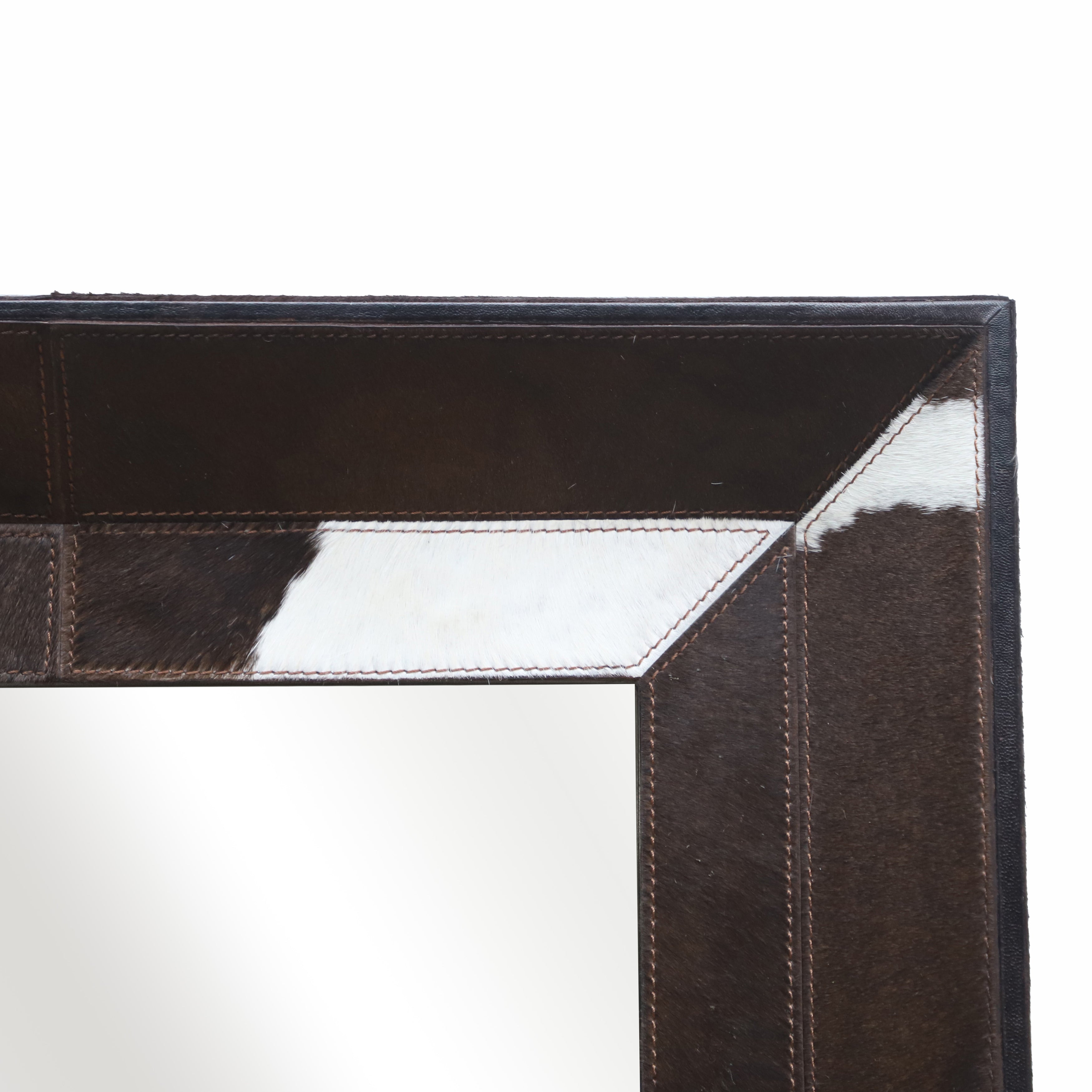 Hair On Hide Cow Print Wall Mirror