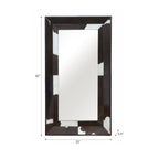 Hair On Hide Cow Print Wall Mirror