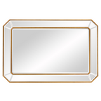 Gold Leaf Rectangle Accent Mirror