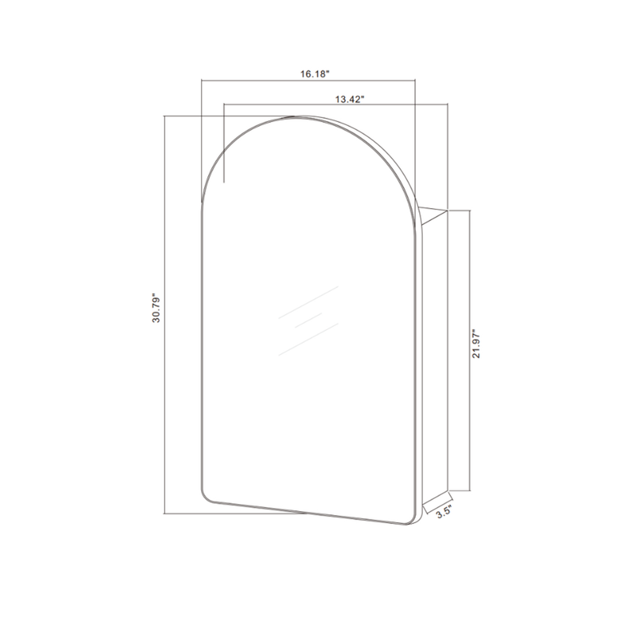 Houston Arched Medicine Cabinet