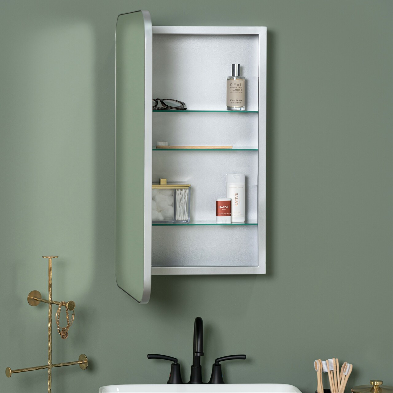 Houston Medicine Cabinet Mirror - Surface or Recess Mount
