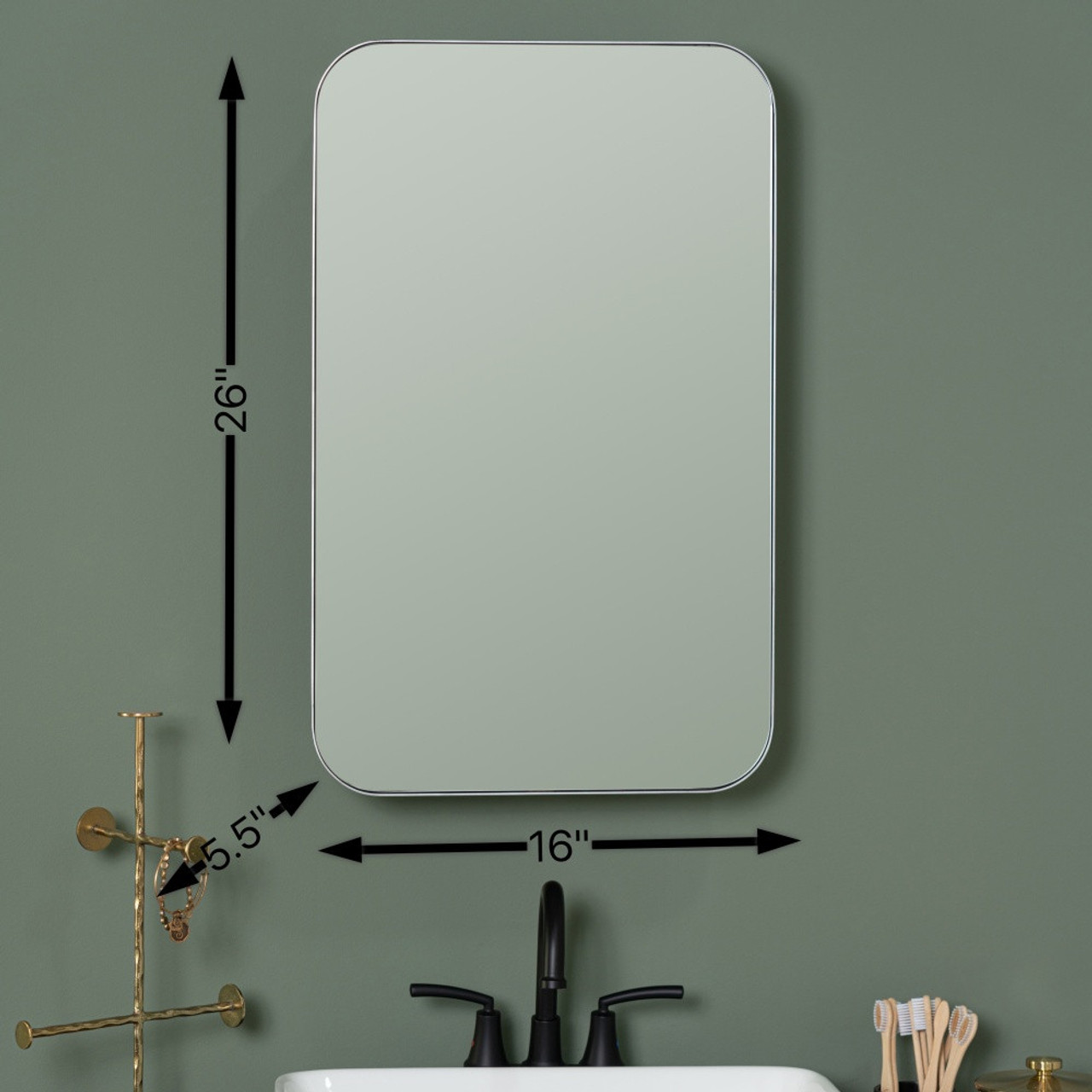 Houston Medicine Cabinet Mirror - Surface or Recess Mount