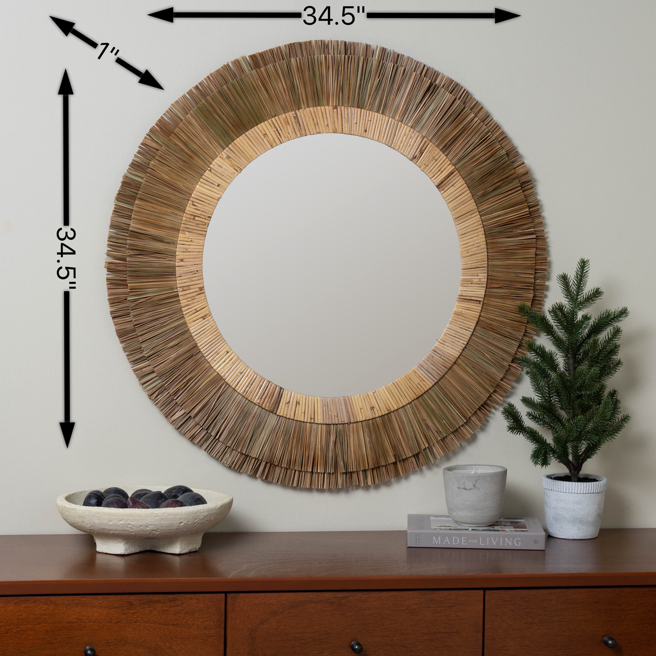 Cabo Round Wall Mirror