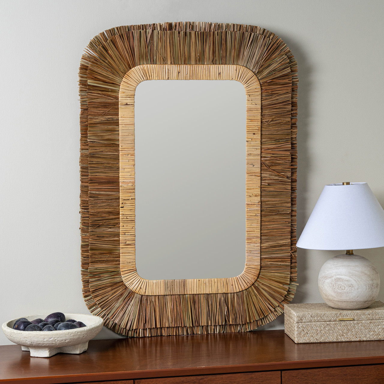 Cabo Rattan Mirror