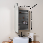 Jazmine Medicine Cabinet - Surface or Recess Mount