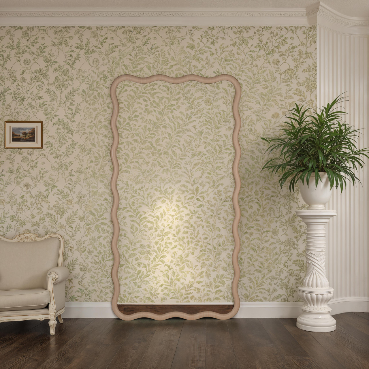Basel Natural Floor Mirror