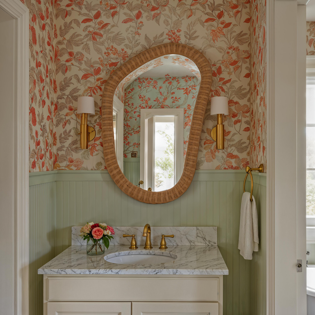 Soi Rattan Wall Mirror