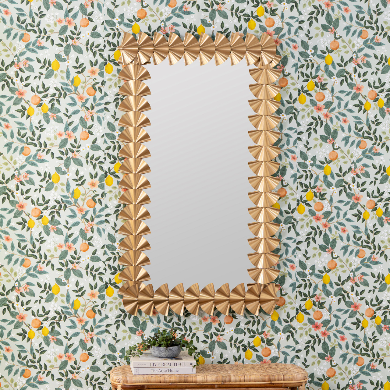 LaVita Vertical Gold Wall Mirror