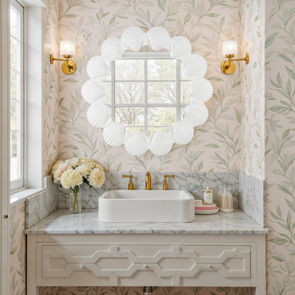 Coastal Glam Wall Mirror
