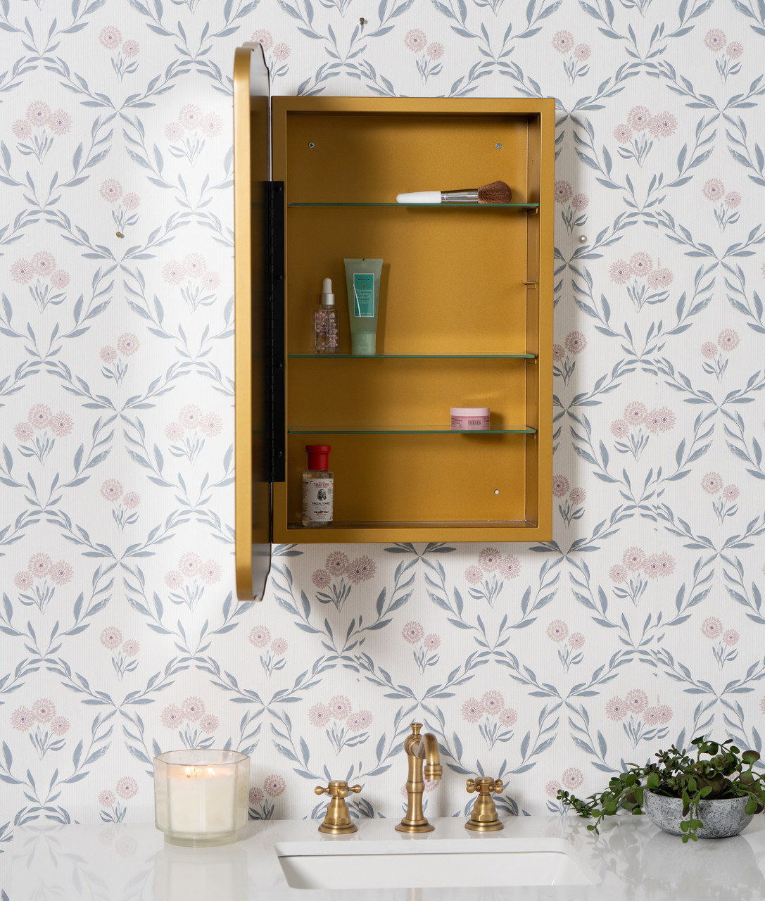 Gabby Gold Medicine Cabinet