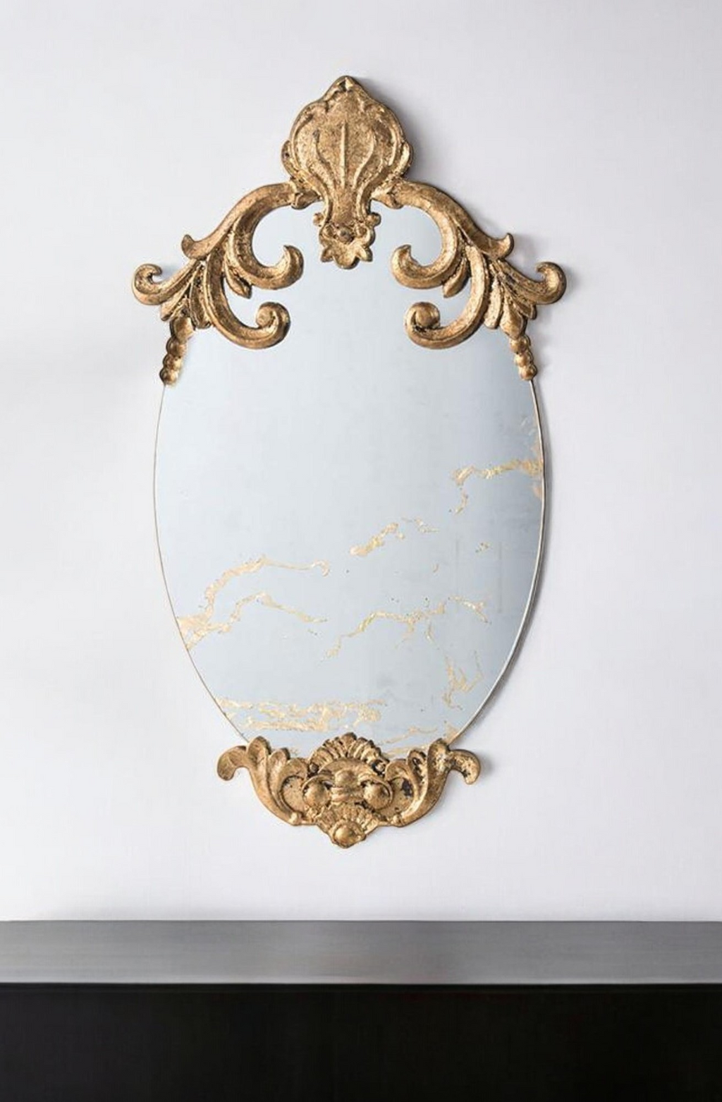 Antiqua Crown  Ornate Mirror