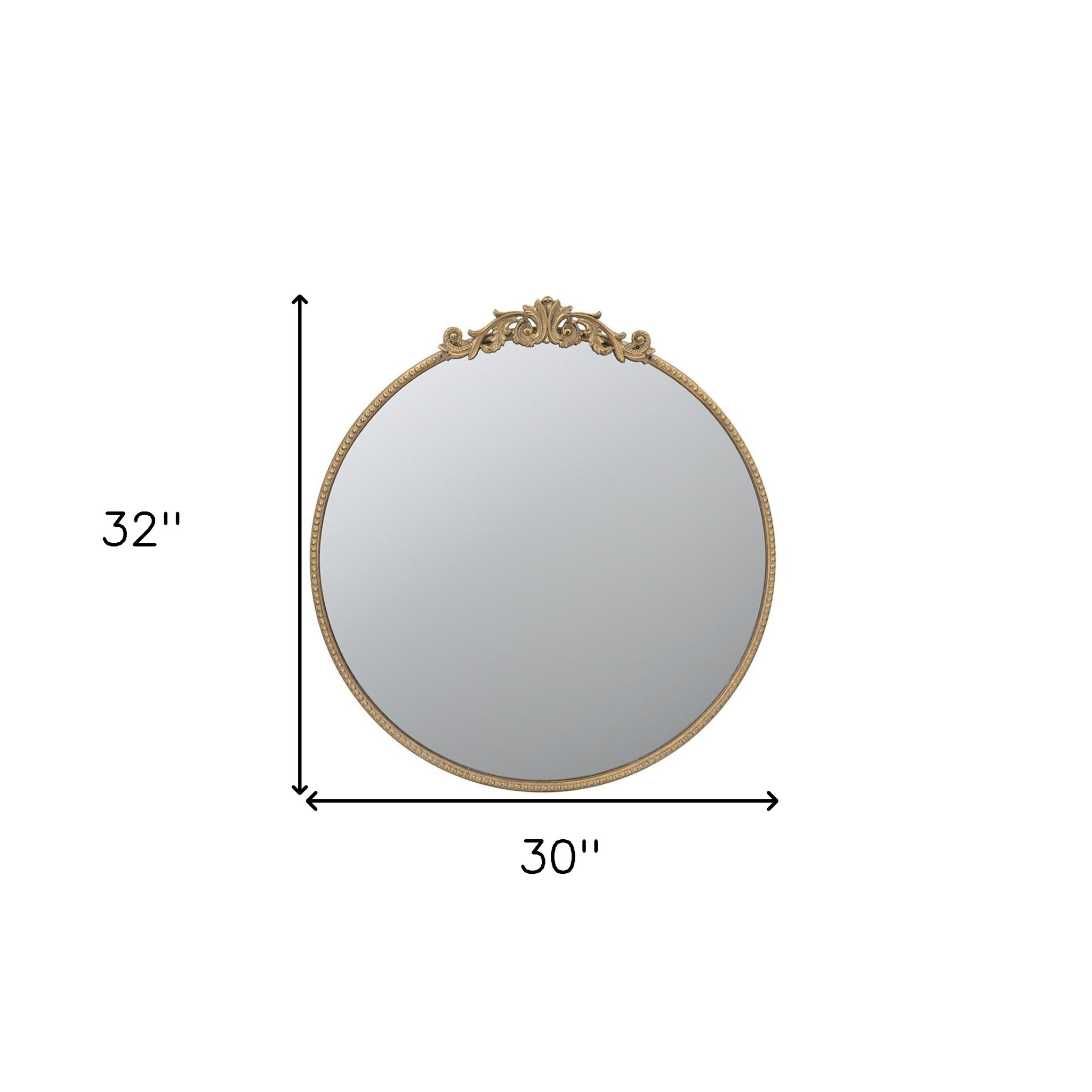 Gold Crown Iron Mirror